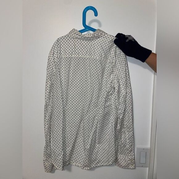 Tommy Hilfiger polka dots white collar shirt - Picture 3 of 7